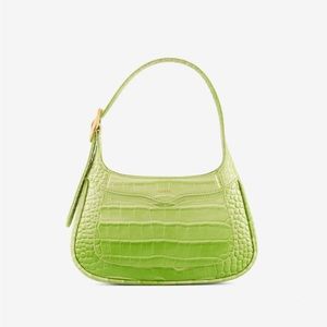 Ruisse Green Gradient Croc Shoulder Bag